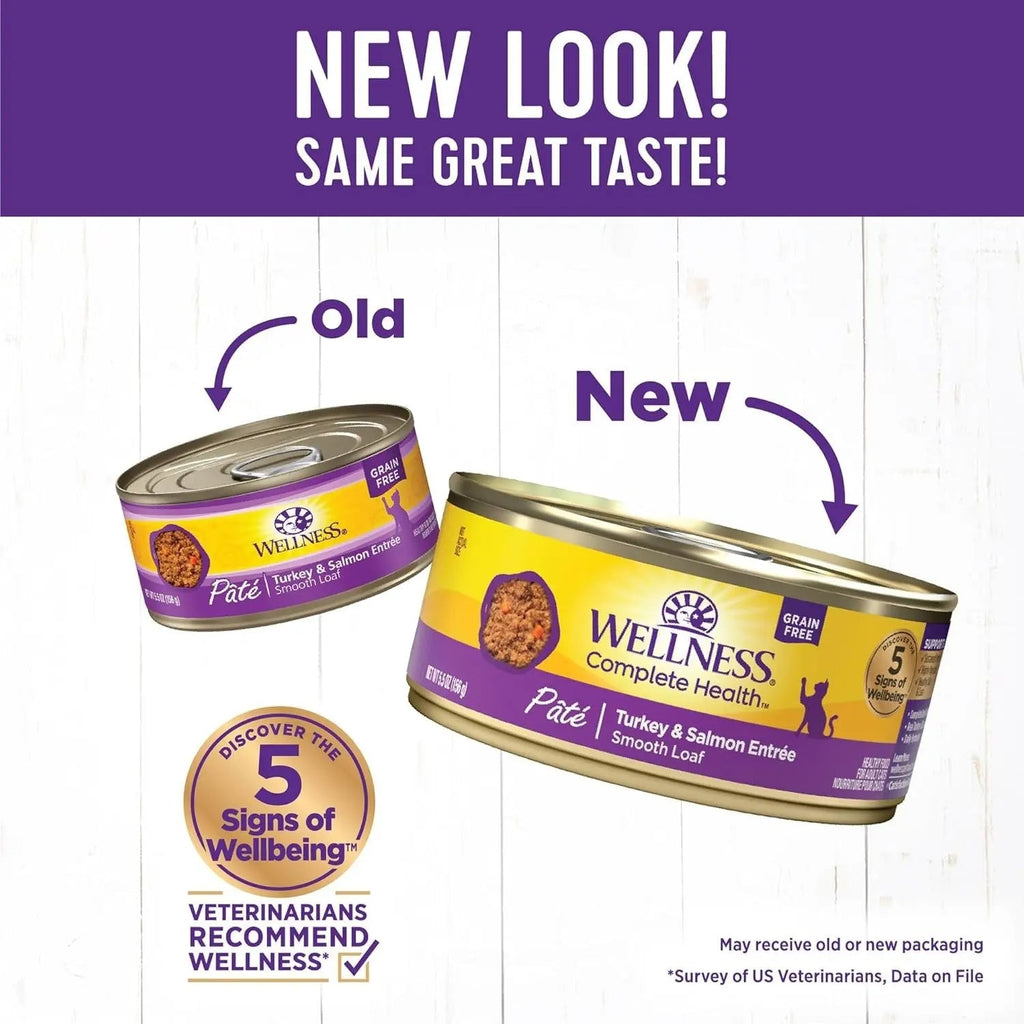 Wellness Complete Health Pate Adult Wet Cat Food, Natural, Protein-Rich, Grain F -  Wellness